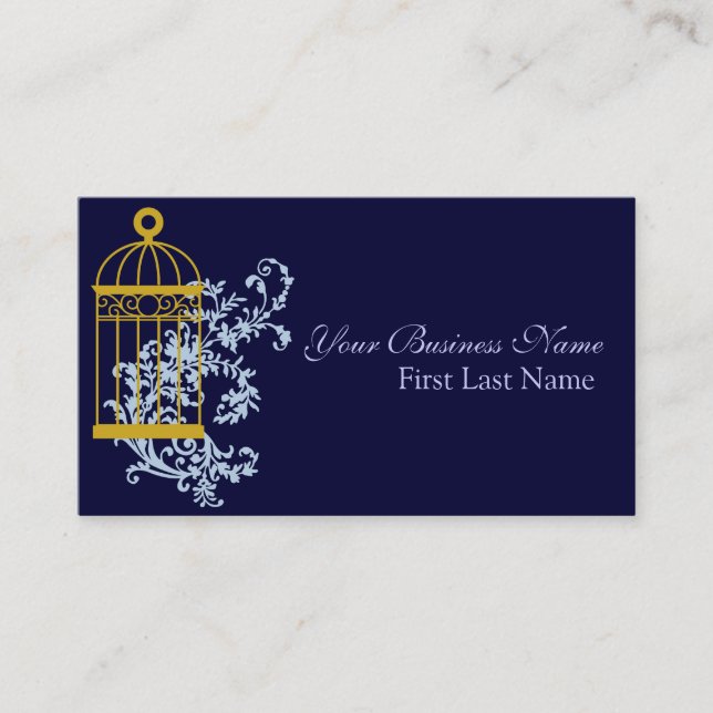 Cartões de visitas de gaiolas de aves de capoeira  (Frente)