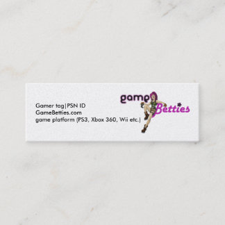 Cartões de visitas de GameBetties