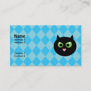 Cartões de visitas de Gato Negro