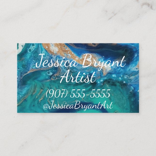 Cartões de visitas de Geodo Oceano (Frente)