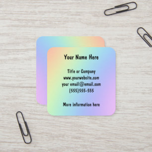 Cartões de visitas de Gradação do Arco-íris