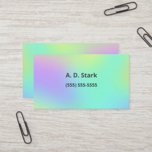 Cartões de visitas de gradiente suave coloridos