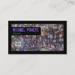 Cartões de visitas de grafite