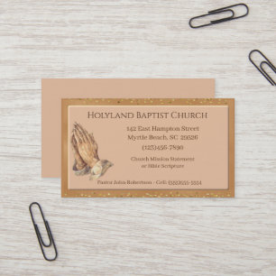 Cartões de visitas de igreja personalizados de m