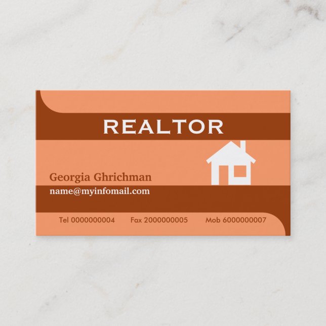 Cartões de visitas de imóveis/correios (Frente)