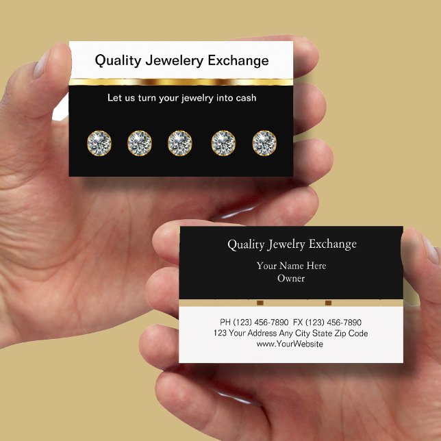 Cartões de visitas de Jeweler (Criador carregado)