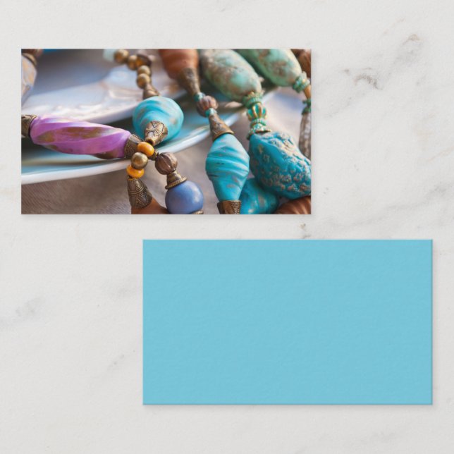 Cartões de visitas de joalharia (Frente/Verso)