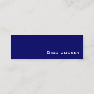 cartões de visitas de Jockey de Disco Branco marin