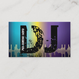 Cartões de visitas de jóquei em disco DJ