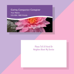 Cartões de visitas de Lily de Água
