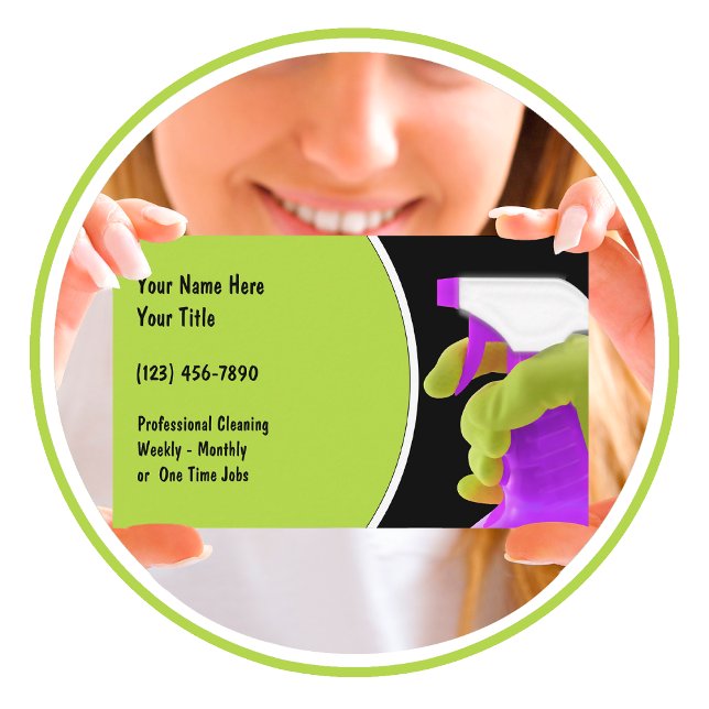 Cartões de visitas de limpeza (Criador carregado)