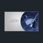 Cartões de visitas de limpeza de casas<br><div class="desc">Legal,  elegante,  mas simples design para a indústria de limpeza de casas que certamente impressionará. Você pode até mesmo mudar a imagem vassoura para sua própria imagem para uma aparência personalizada e exclusiva.</div>