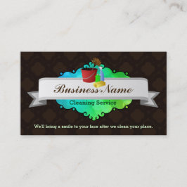 cartões de visitas de limpeza de excelente