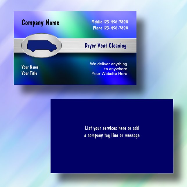 Cartões de visitas de limpeza por ventilação do se (Criador carregado)