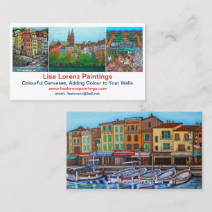 Cartões de visitas de Lisa Lorenz semi brilho 3,5