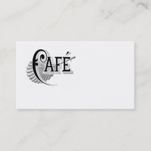 Cartões de visitas de logotipo antigos do Café F