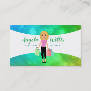 Cartões de visitas de logotipo da loira do compra