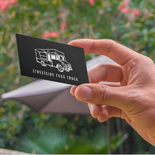 Cartões de visitas de logotipo de caminhão comida