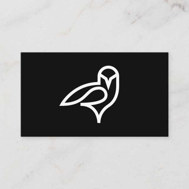 Cartões de visitas de logotipo Owl (Frente)