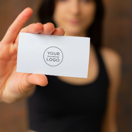 Cartões de visitas de logotipo personalizados - qu