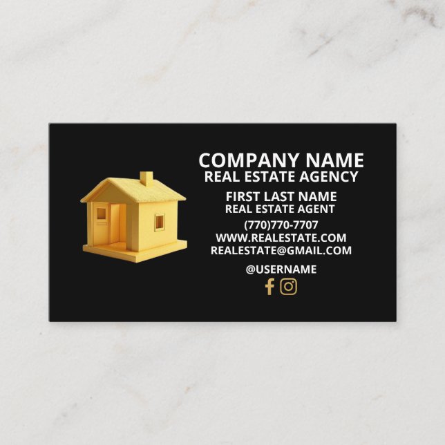 Cartões de visitas de luxo minimalistas (Frente)