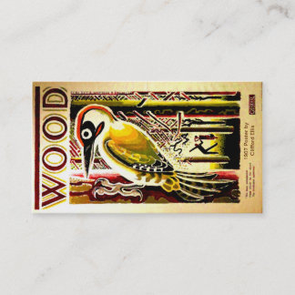 Cartões de visitas de madeira