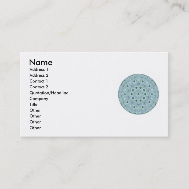 Cartões de visitas de Mandela da força da vida (Frente)