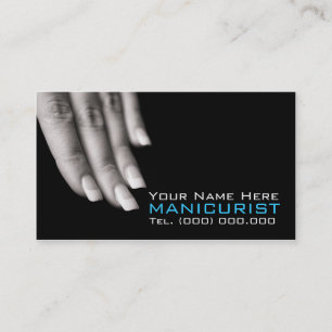 Cartões de visitas de manicura