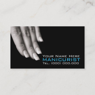 Cartões de visitas de manicura