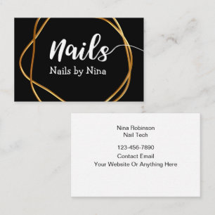 Cartões de visitas de Manicurist de Tecnologia Cla