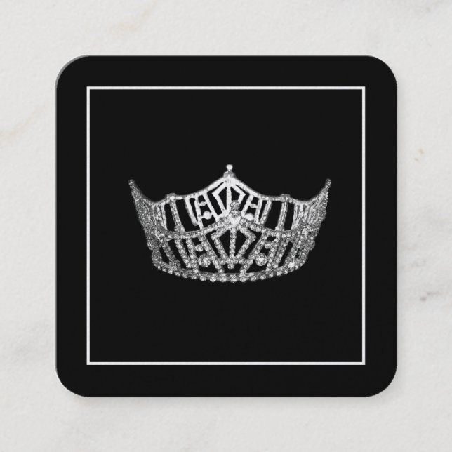 Cartões de visitas de Miss America Silver Crown (Frente)