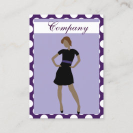 Cartões de visitas de moda