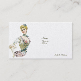 Cartões de visitas de moda vitoriana personalizáve