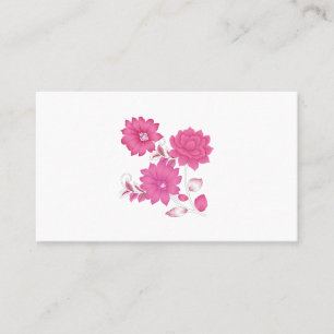 Cartões de visitas de Monograma Rosa   Girly & Ele