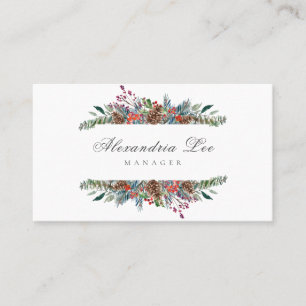 Cartões de visitas de Natal Feriados