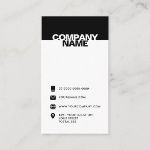 Cartões de visitas de Nome e Nome da Empresa - Mod