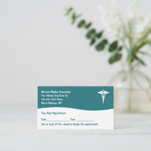 Cartões de visitas de Nomeação de Doentes Médicos