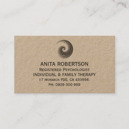 Cartões de visitas de nomeação de psicólogos