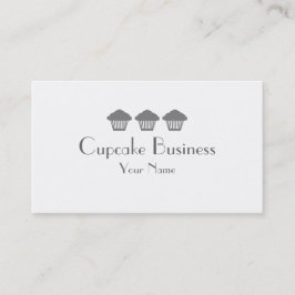 Cartões de visitas de padaria de cupcakes simples