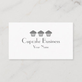 Cartões de visitas de padaria de cupcakes simples