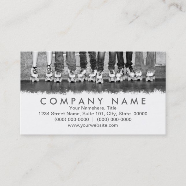 Cartões de visitas de patinação de cilindros (Frente)