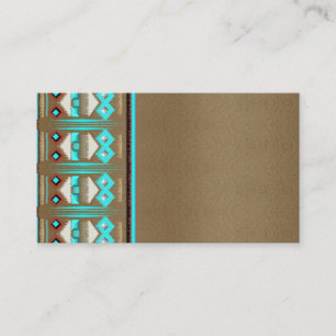 Cartões de visitas de penas tribais do Novo México