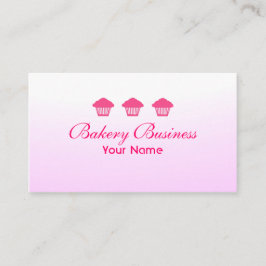 Cartões de visitas de perda de cupcake rosa profis