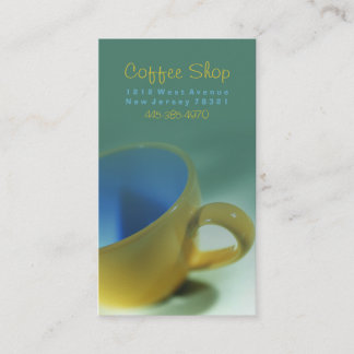 Cartões de visitas de perfuração de Compro de café