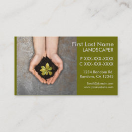 Cartões de visitas de plantas paisagísticas de tem