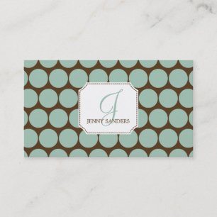 Cartões de visitas de pontos encantadores - Azul/