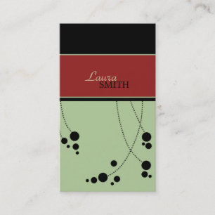 Cartões de visitas de pontos Funky