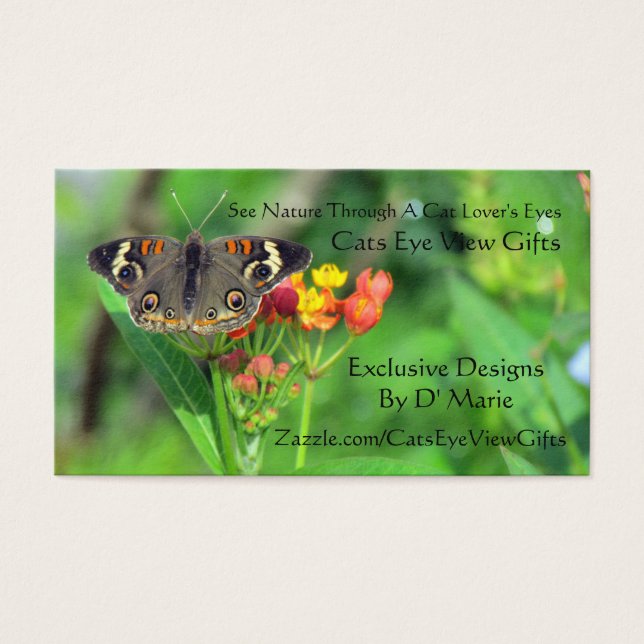 Cartões de visitas de presentes para visão de olho (Frente)