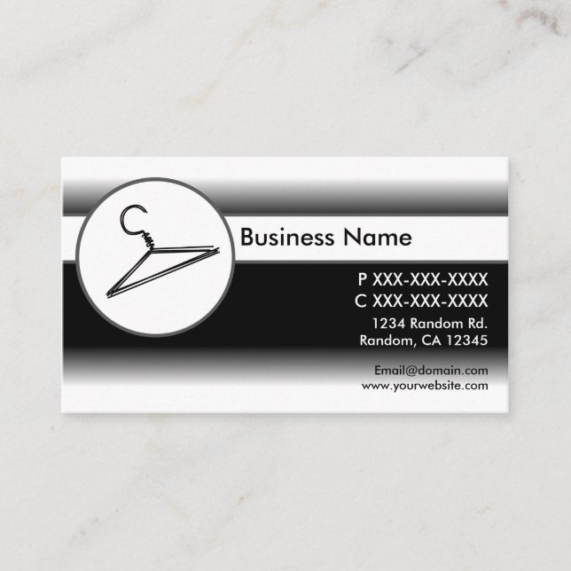 Cartões de visitas de proteção de roupas esmaecida (Frente)