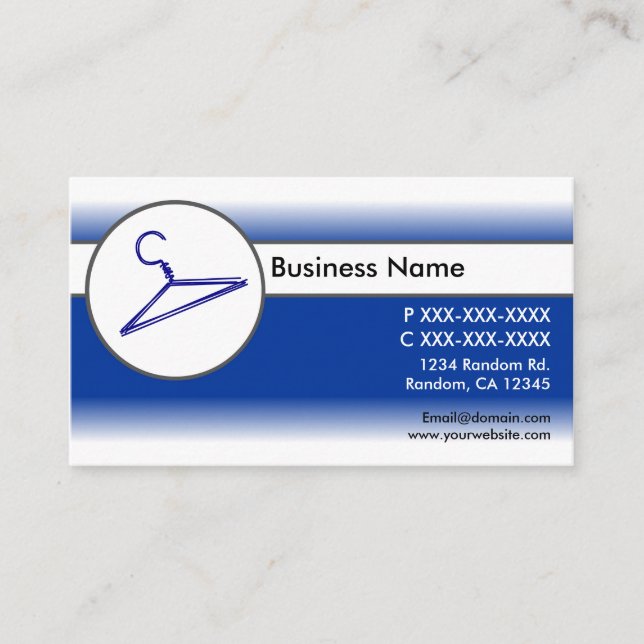 Cartões de visitas de proteção de roupas esmaecida (Frente)